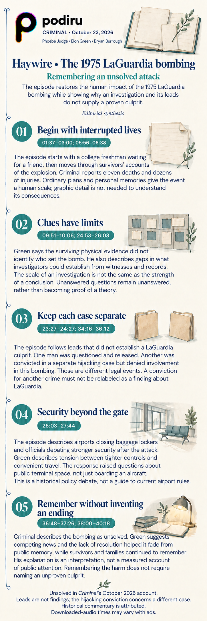Podiru’s illustrated map: Remembering an unsolved attack. All key ideas and source caveats are available in the accessible text.